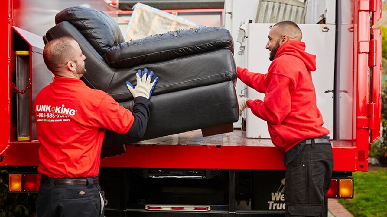 Let JUNK KING do all the heavy lifting and hauling away!